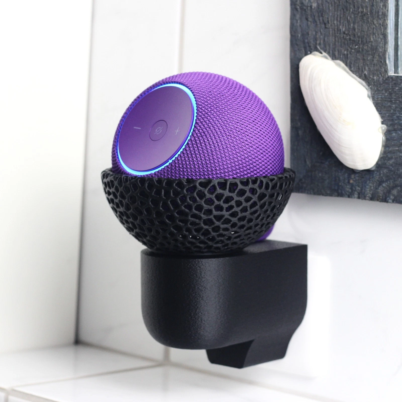 Amazon Echo Dot Max Steckdosenhalter Voronoi Design