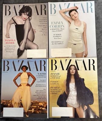 Harper's Bizarre Magazines 2024 LOT Of 4 FREEDOM,PERFORMANCE,ICONS & HOME ISSUES