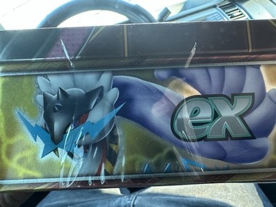Pokémon TCG Paradox Destinies Tin Iron Boulder ex Promo Metal Tin 2024 5 Cards