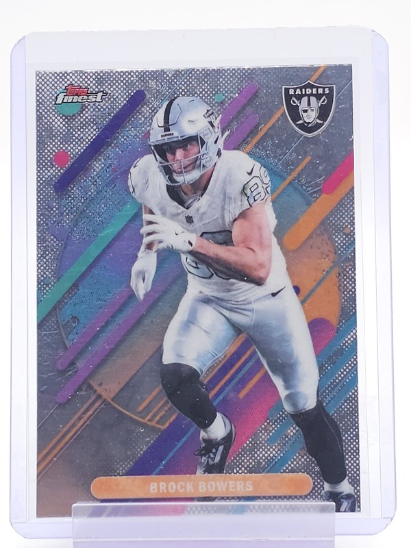 BROCK BOWERS 2025 TOPPS FINEST RARE #277 RAIDERS Q7262