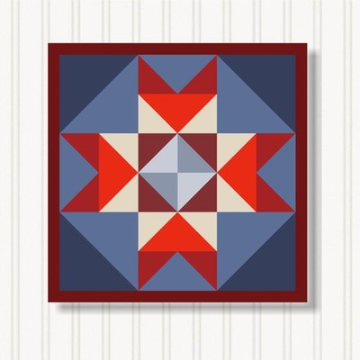Barn Quilt Square, 8 Sizes, Outdoor & Indoor Wall Art, Home Decor, BQ131-08