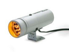 Autometer 5333 Shift Light 12 Amber Led Pedestal Silver Super-lite