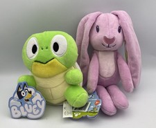 Bluey Family  Friends 10" Plush Toy Stuffed FLOPPY BUNNY Pink  TURTLEBOY NWT