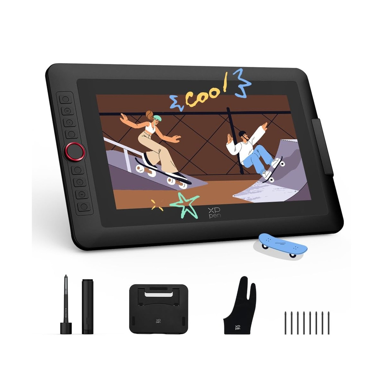 XPPen 13.3" Drawing Tablet with Screen-Artist13.3 Pro V2 16384 Pressure Pen, ...