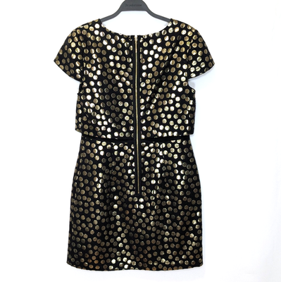 kensie black and gold dress Kensie Black Backless Midi Dress - US 0