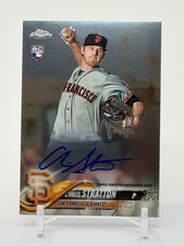 CHRIS STRATTON 2018 Topps Chrome Rookie Autograph card #RA-CST San Francisco. rookie card picture