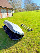 BMW 460L roof box and support bars