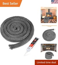 Kit Guarnizioni Stufa Legna Corda Alta Temperatura Cemento per Porta Stufa Camino 1X84