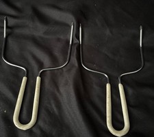 Turkey Poultry Roast Lifting Turning Prong Fork Set Vintage Meat