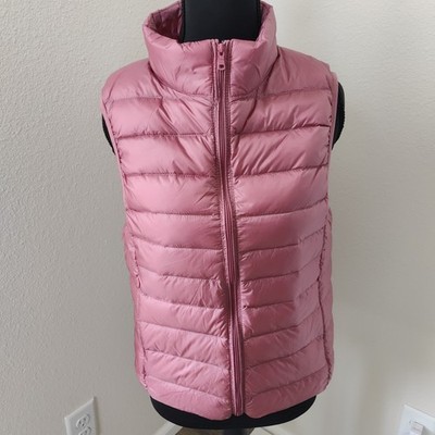 Women's Medium Ultra Light Down Vest  Packable Puffer Zip Pockets ¥¥300