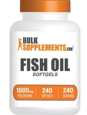 Fish Oil 1000Mg Omega 3 Softgels 240 Count Nutritional Supplement For Health