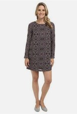 Prana Cece Dress Floral Paisley Bohemian Shift Tunic Women Size S