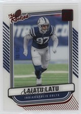 2024 Panini Clearly Donruss Clearly The Rookies Red 35/99 Laiatu Latu #13 16wc