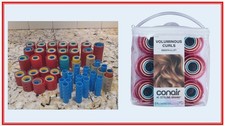 Nesting Barrel Hair Rollers Plastic Curlers 175 Salon NWT CONAIR Self Grip