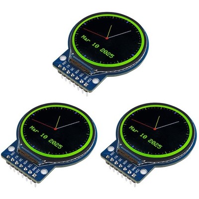 Hosyond 3PCS 1.28 Inch TFT LCD Round Display Screen Module RGB 240 * 240... 