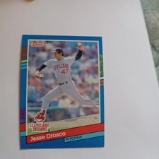 1991 Donruss - Jesse Orosco #171 3 Purple Stripes on Right Border