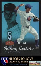 2006 Flair Showcase Legacy Blue #/150 Ronny Cedeno #85 Chicago Cubs SN