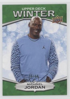 2018 Upper Deck Singles Day Winter Green 36/99 Michael Jordan #W-1 HOF v1l