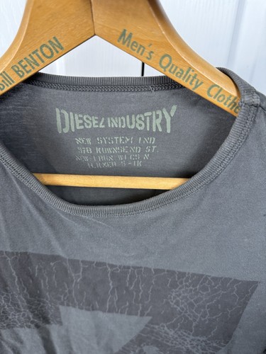 Diesel Industry New System Ind Type-78 Langarm grau Grafik Medium Rn93234 - Bild 4 von 9