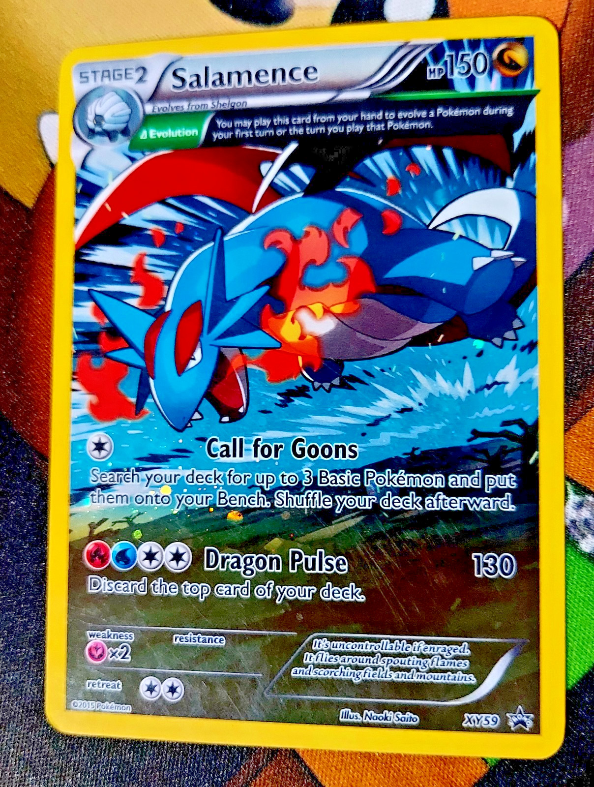 Pokemon TCG Salamence XY59 Black Star Promo 2015 Full Art - MP