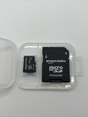 Amazon Basics Micro SDXC, 512 GB, with SD Adapter, A2, U3, Bis Zu 100MB/s