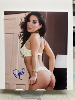Asa Akira Adult Model Autographed 8x10 Signed Photo Lingerie Photo