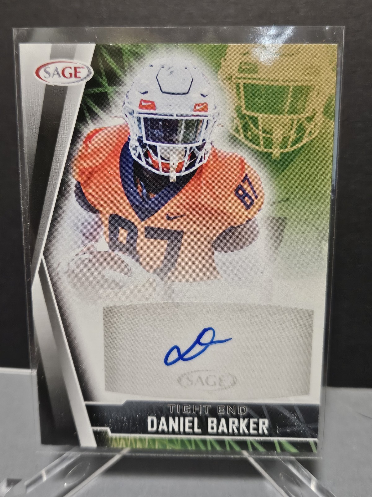 2022 SAGE Autographs #A-DB1 Daniel Barker Black RC