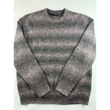 Banana Republic Marled Knit Crewneck Sweater Pink Gray Size L