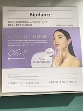 Biodance Rejuvenating Caviar PDRN Real Deep Facial Sheet Mask 4-Pack