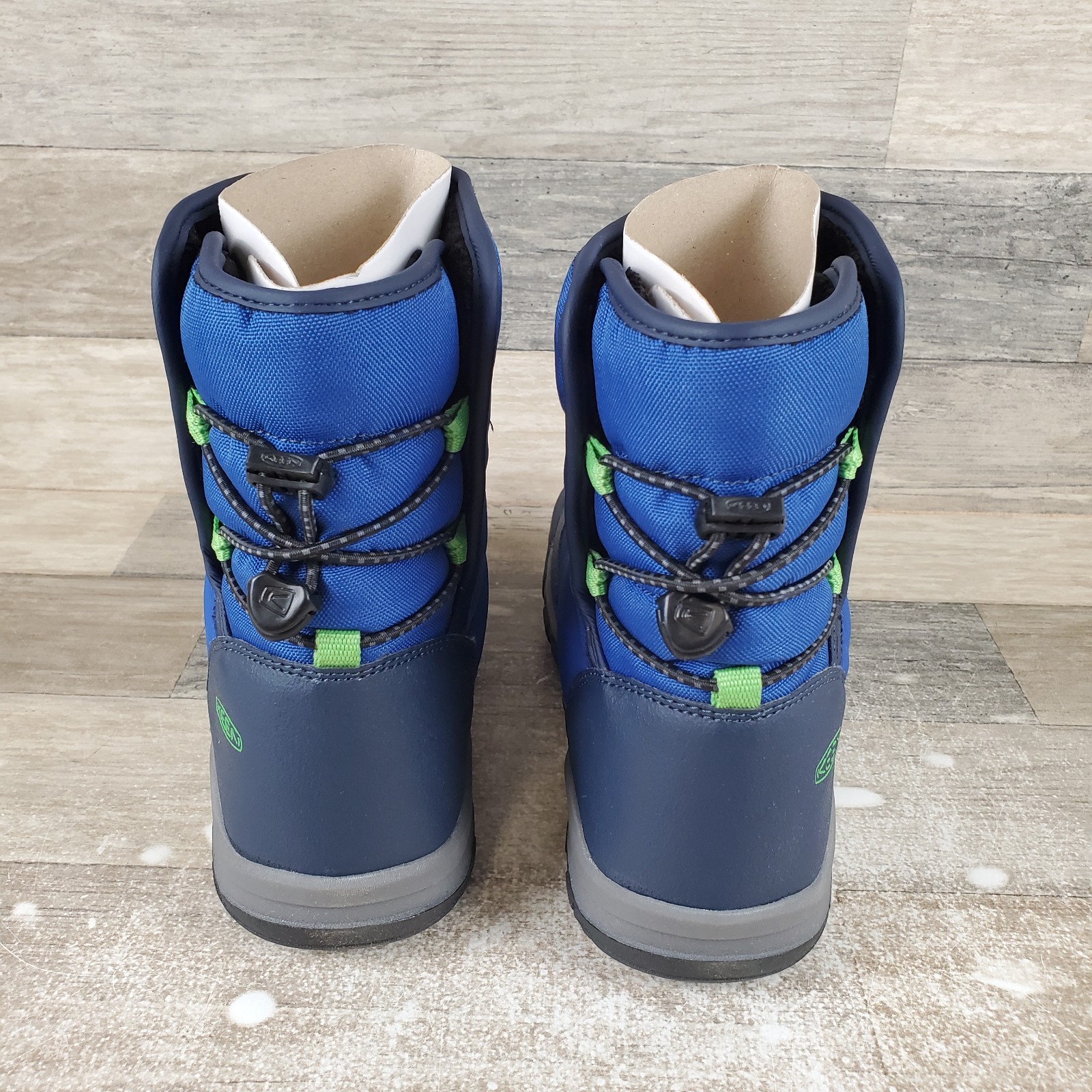 Stivali da neve KEEN Puffrider bambino taglia 4 Naval Academy surf slip on alti impermeabili