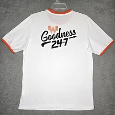 Whataburger Goodness 24/7 Ringer T Shirt - Men's Adult Large - White Orange