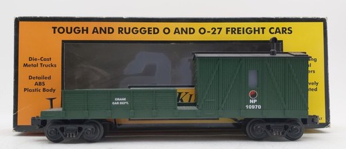 MTH 30-7913 O Gauge Northern Pacific Crane Tender Car #10970 EX/Box | Condition: Used