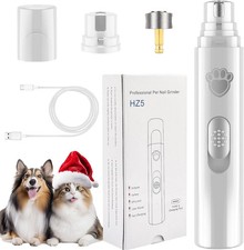 Dog Nail Grinder for Large  Small Dogs 2-Speed Rechargeable Trimmer