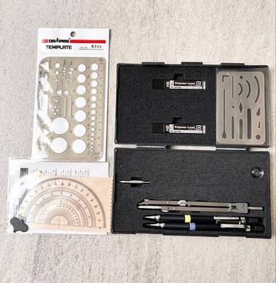 DRAPAS drafting tool set compass template #7b758a