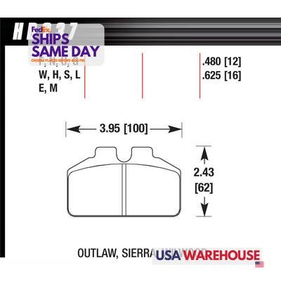 Hawk Performance Ferro-Carbon Black Brake Pads | (HB237M.480) main image 1