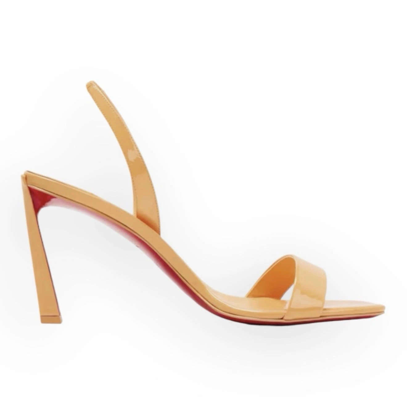 Christian Louboutin — Christian Louboutin orange 85mm Heels EU 37 UK 4 US 7 condora Leather Sandals