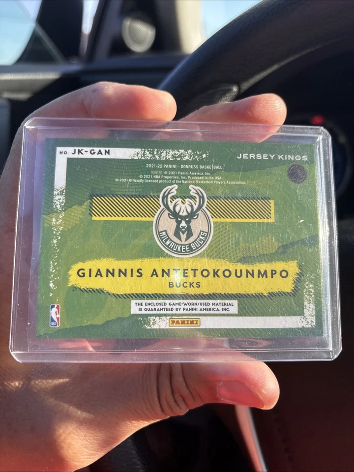 2021-22 Panini Donruss Jersey Kings Giannis Antetokounmpo #JK-GAN - Image 2 of 2