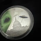1 oz Colorized Alien Silver Round .999 - Mind Control Control Of Congress