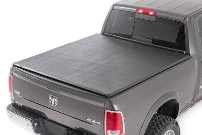 #ad Rough Country Soft Tri Fold Bed Cover 6#x27;4quot; Bed for Ram 1500 2500 3500 2010 2025 $219.95