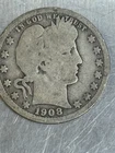 1908 O  Barber Quarter  better date