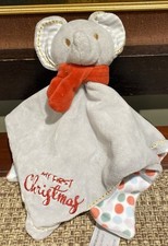 My First Christmas Baby Security Blanket Lovey Bear Animal Adventure