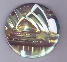 Sydney Australia Opera House 3"  Refrigerator Magnet Magnet Round Travel 