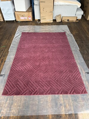 John Lewis Gooch Klo handgetufteter Teppich, Damson, L240 x B170 cm 450£ - Neu