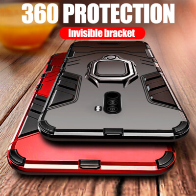Armor Cover For Xiaomi Pocophone F1 Case Shockproof Magnetic Holder Ring Bracket