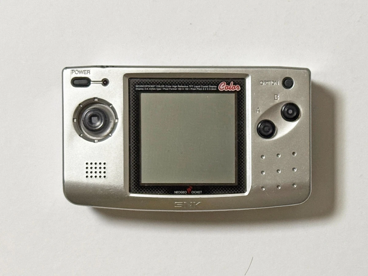 Console Neo Geo Pocket Color Platinum Silver – Boîte D'origine, Occasion (sans Cache Piles)