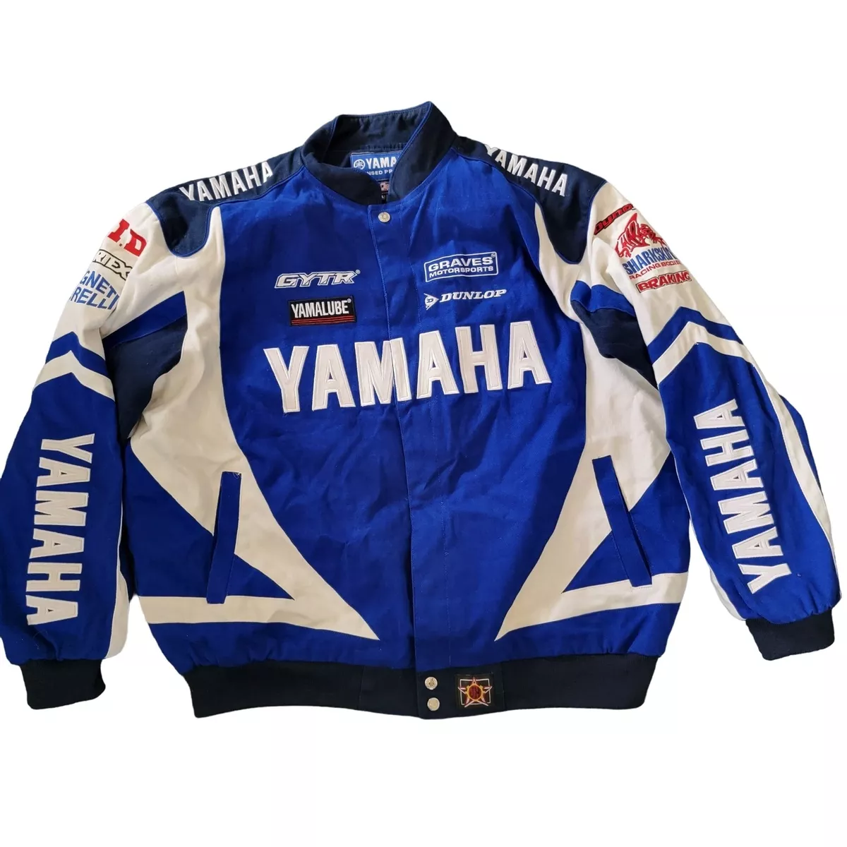 Yamaha Racing JH Design Group Mens 3XL Blue Cotton Twill