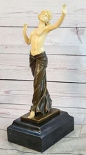 Art Deco/Nouveau Nude Naked Woman Female Lady Bronze sculpture Figurine Figure