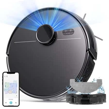 OMESER M30 Robot Vacuum Cleaner Self Emptying 2200Pa iPath Laser Navigation