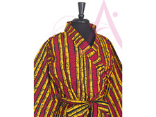African - Ankara Print Kimono Robe Size XLarge