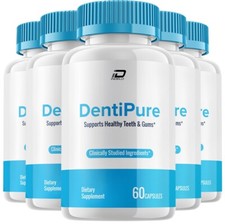 (5 Pack) DentiPure Dental Support Capsules, Denti Pure Natural Tooth & Gum